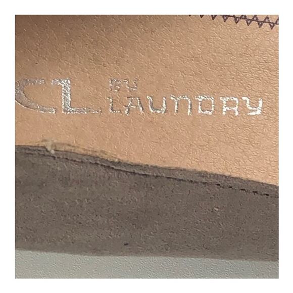 Chinese Laundry Anete Taupe Fringe Block Heel Pumps Size 6.5 Suede Boho Chic - Picture 13 of 16